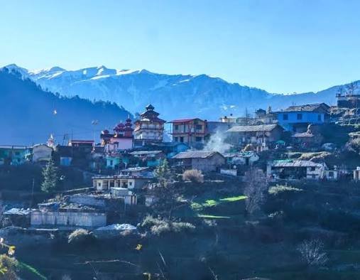 Mountain village on the Dayara Bugyal route